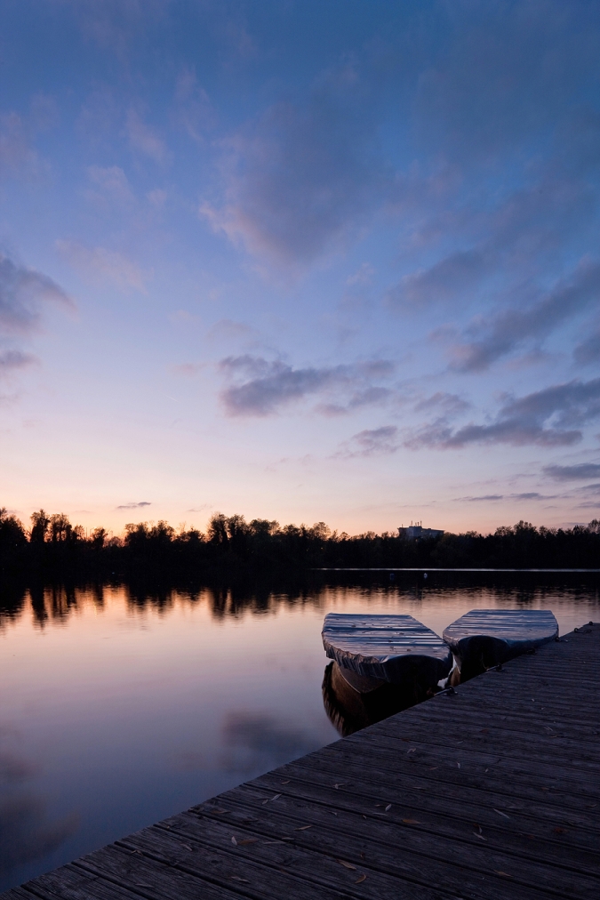 Der Viehofnersee bei Nacht - St. Pölten in Niederösterreich