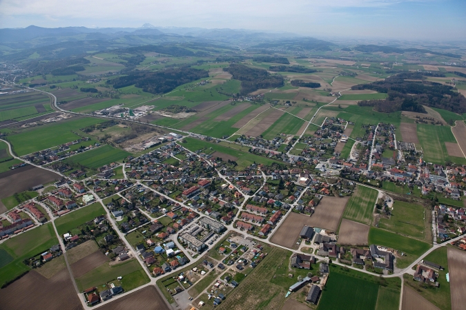 Luftbild von St. Georgen im St. Pöltner Umland